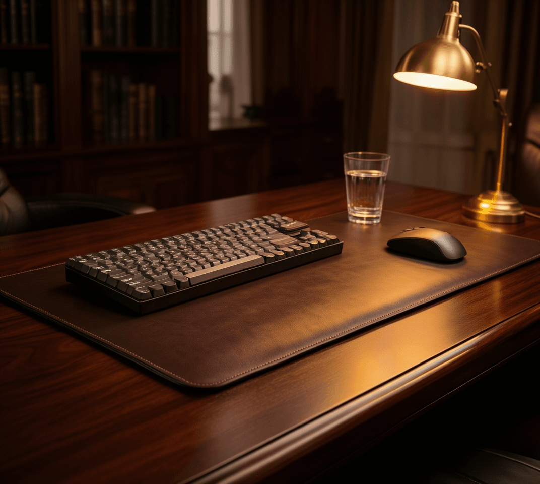 BUBM Dual-Sided PU Leather Desk Mat (31.4 x 15.7 in)