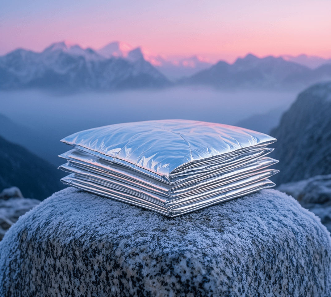 Swiss Safe Emergency Mylar Thermal Blanket (4-Pack) — part of the The Winter Car Kit kit
