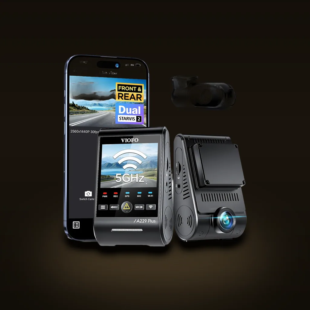 VIOFO A229 Plus (2CH Front + Rear) — part of the The Road Trip Kit kit